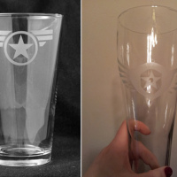 FailWin: Etched Pint Glass