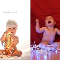 Fail: Festive Twinkle Light Baby Photos