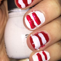 Fail: Candy Cane Nails