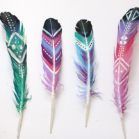 Fail: DIY Painted Feathers