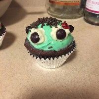 Fail: Frankenstein's Monster Cupcake