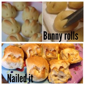 pinterest fail easter bunny rolls