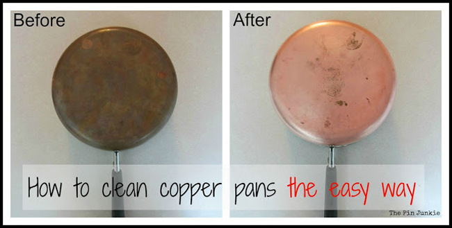 pinterest fail clean copper pans with ketchup