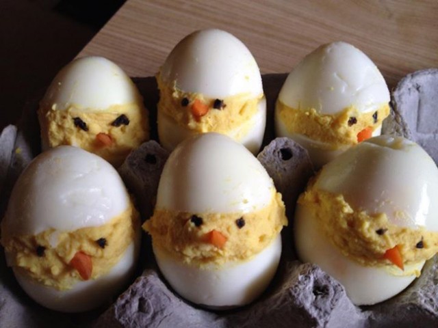 pinterest fail deviled egg chicks
