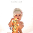 Pinterest Fail baby with twinkle lights inspiration
