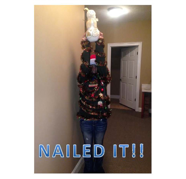 pinterest fail tacky sweater christmas tree result