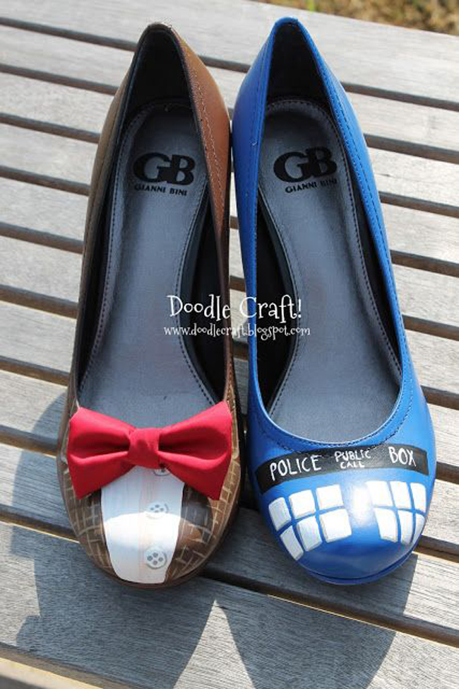 pinterest fail doctor who painted heels inspiration