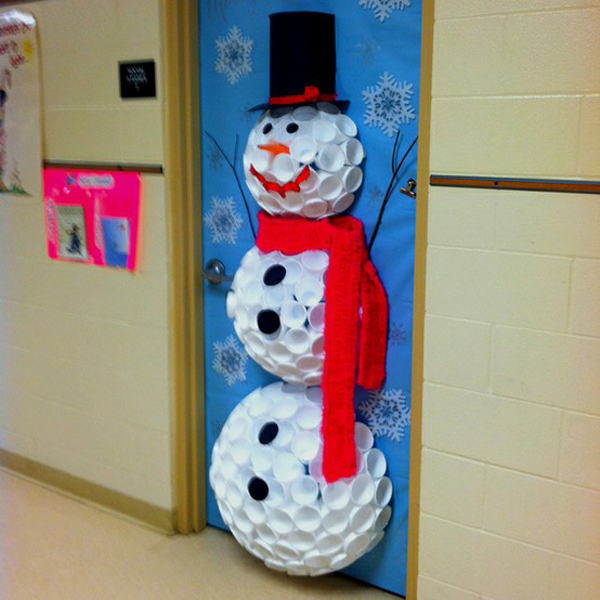 pinterest fail, snoman, door decor, teacher, classroom, christma