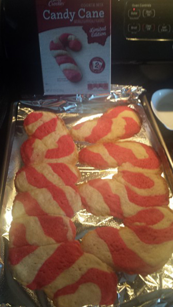 Pinterest Fail Candy Cane Cookies result