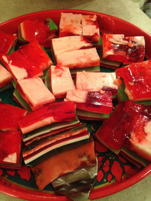 Pinterest Fail Holly Jolly Jello Shots result