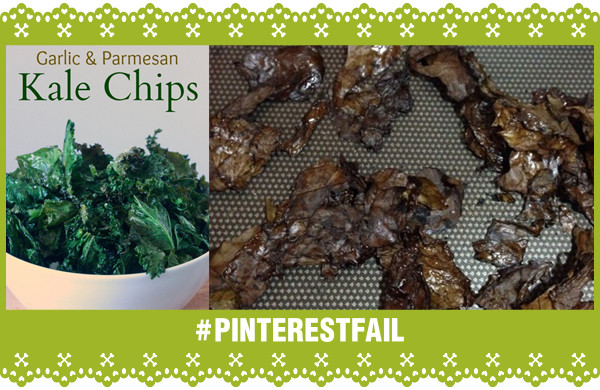 Pinterest Fail Kale chips storyboard