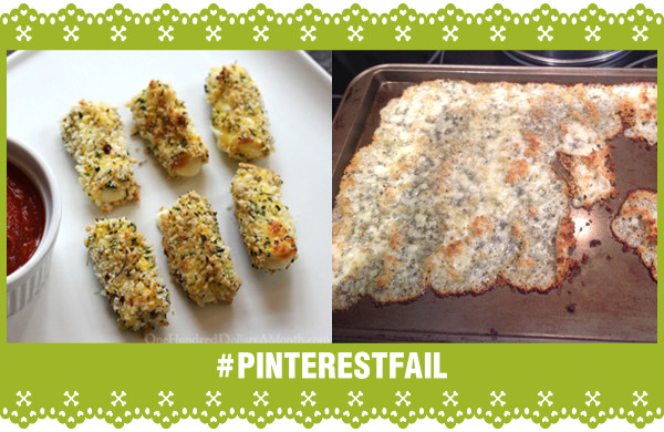 Pinterest Fail Mozzarella Sticks storyboard