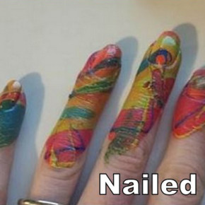 Pinterest Fail Nail Art result