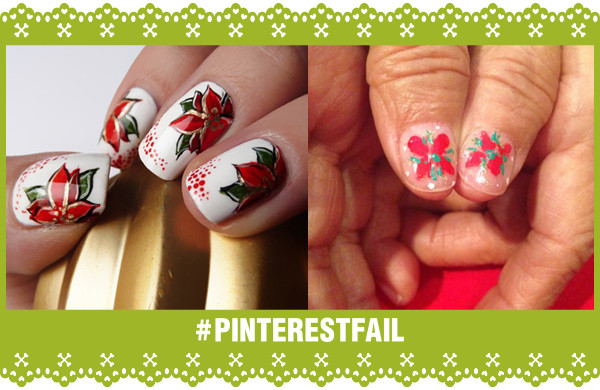 Pinterest Fail Poinsettia Nail Art storyboard