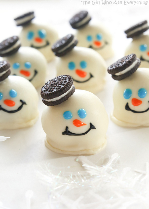 Pinterest Fail Snowman Oreo Truffles inspiration