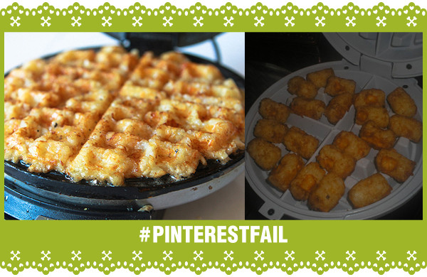 Pinterest Fail Waffle Iron Hash Browns storyboard