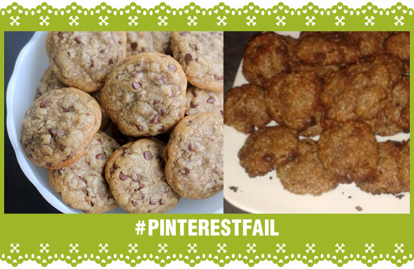 Pinterest Fail 5 Ingredient Cookies storyboard