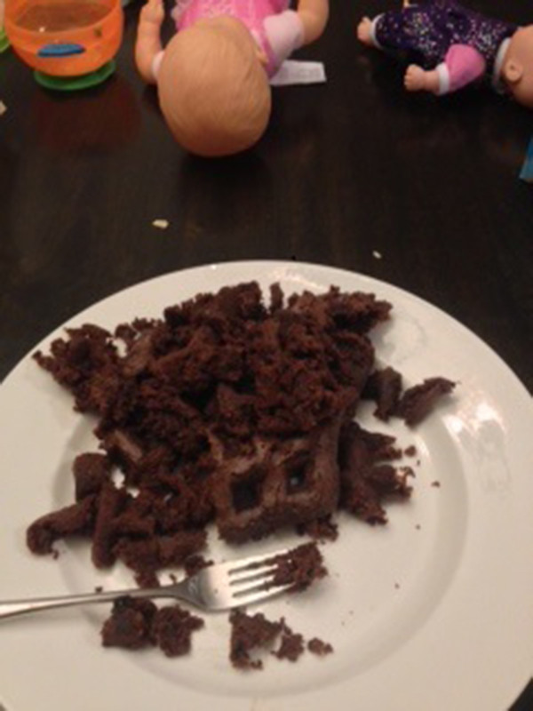 Pinterest Fail Waffle Brownies result