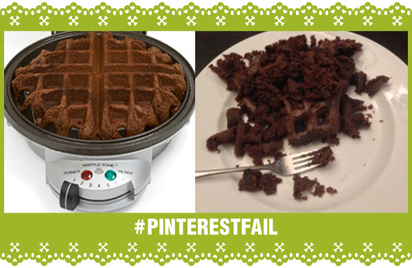 Pinterest Fail Waffle Brownies storyboard