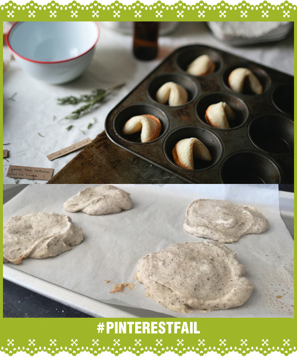 Pinterest Fail Gluten-Free Fortune Cookies storyboard