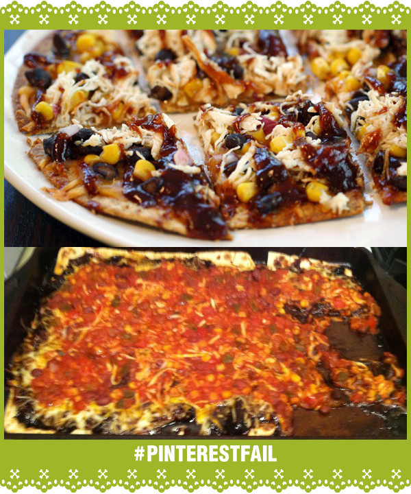 Pinterest Fail Skinny BBQ Chicken Flatbread storyboard