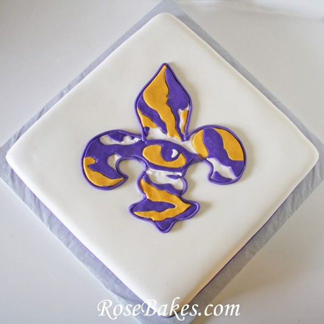 pinterest fail fleur de lis eye of the tiger cake inspiration