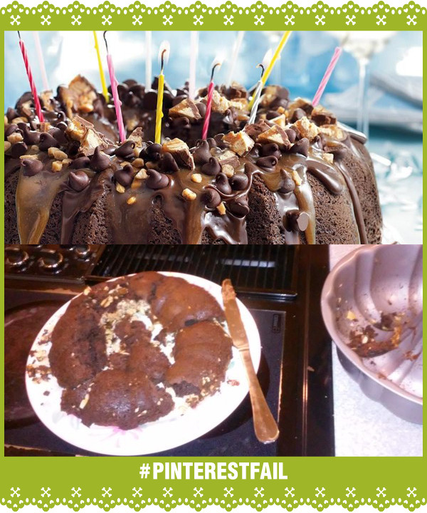 Pinterest Fail Chocolate Lover's Dream Cake storyboard