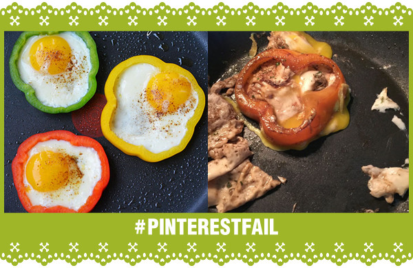 Pinterest Fail Cook Your Egg Inside Of A Bell Pepper Slice storyboard