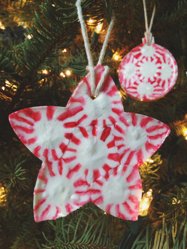 Pinterest Fail Peppermint Candy Oranaments inspiration