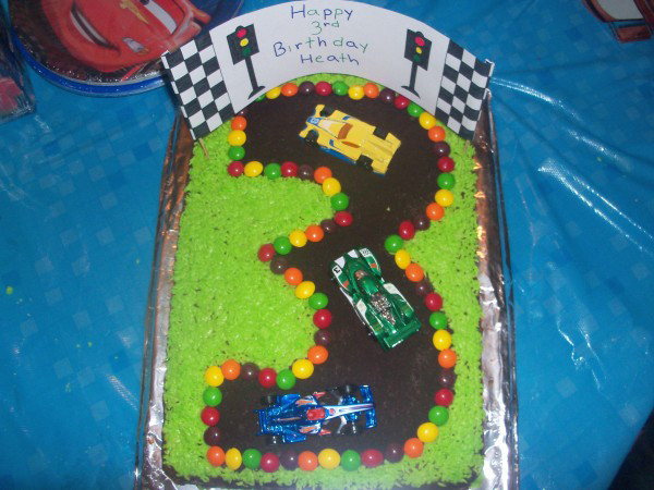 Pinterest Fail Racetrack 3rd Birthday Cake result