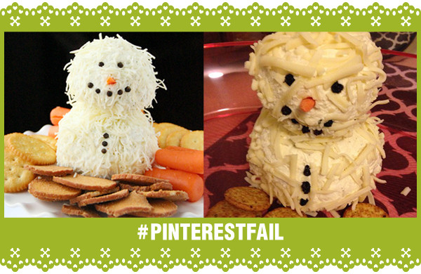 Pinterest Fail Snowman Cheese Ball storyboard