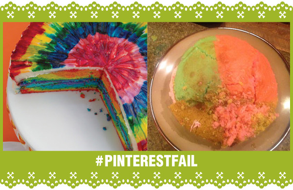 Pinterest Fail Tie Dye Cake storyboard