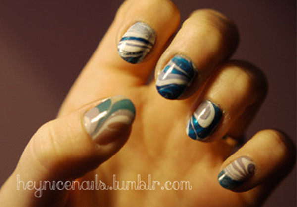 Pinterest Fail Water Marble Nails inspiration