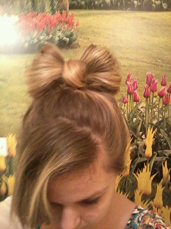 Pinterest Fail Bow Bun result