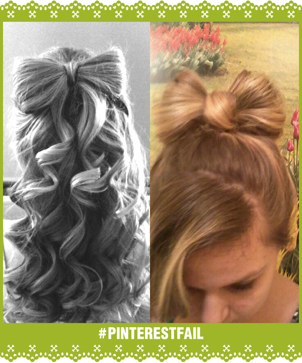 Pinterest Fail Bow Bun storyboard