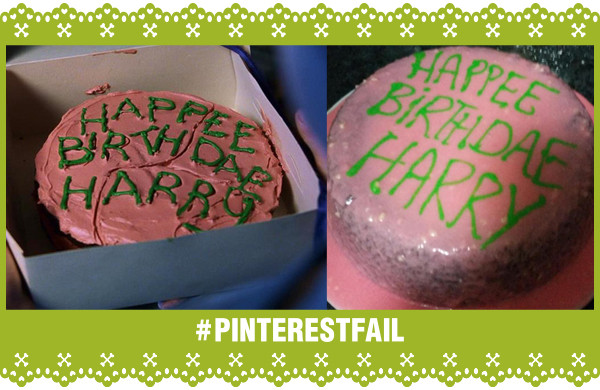 Pinterest Fail Harry Potter Birthday Cake storyboard