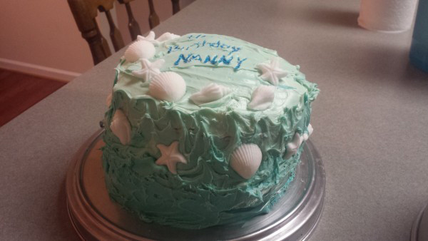 Pinterest Fail Seashell Cake result