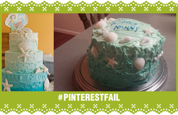 Pinterest Fail Seashell Cake storyboard
