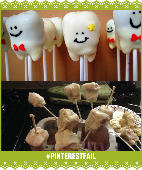 Pinterest Fail Tooth Cake Pops storyboard