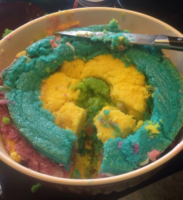 Pinterest Fail Checkered Cake result