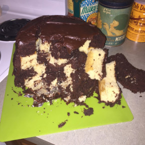 Pinterest Fail Checkered Layer Cake result