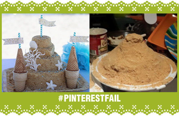 Pinterest Fail Sandcastle Cake storyboard