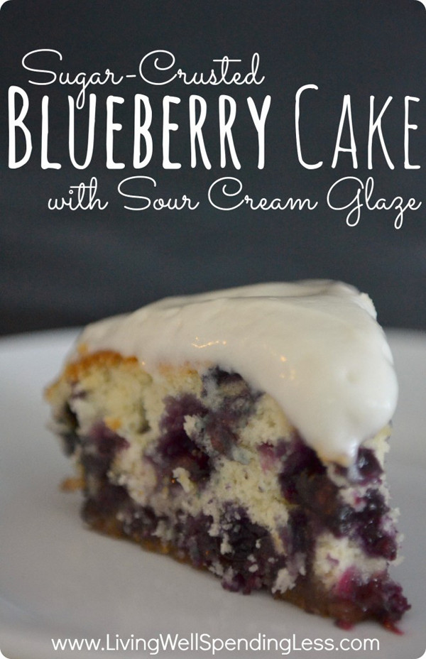 Sugar-Crusted Blueberry Cake With Sour Cream inspiration