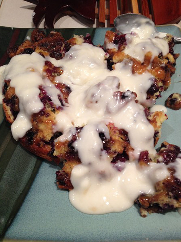 Sugar-Crusted Blueberry Cake With Sour Cream result