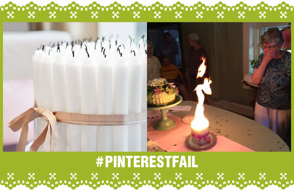 Pinterest Fail 80 Birthday Candles Gone Wrong storyboard