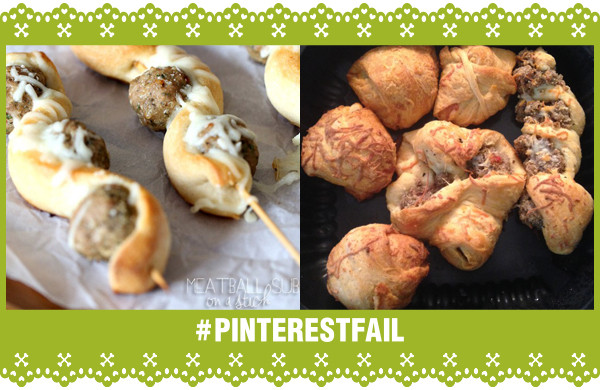 Pinterest Fail Meatball Sub On A Stick - Sort Of storyboard