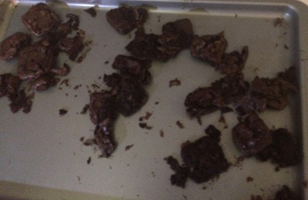 Pinterest Fail Brownies result