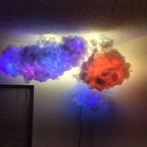 Pinterest Fail Cloud Lamp DIY result