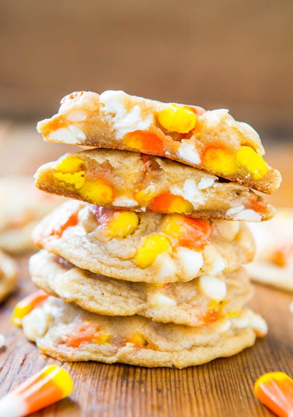 Pinterest Fail Candy Corn White Chocolate Chip Cookies inspiration