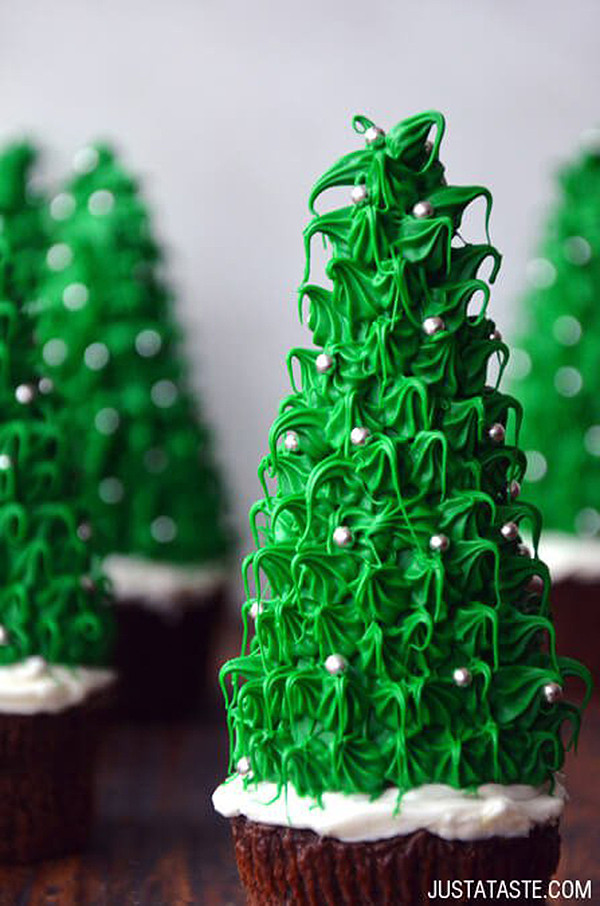 Pinterest Fail Christmas Tree Cupcakes inspiration